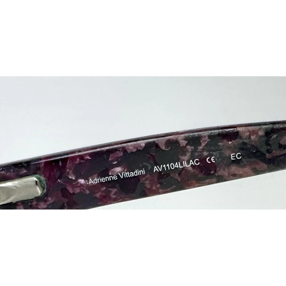 Adrienne Vittadini AV1104 Lilac Eyeglasses‎ 53-17-135 Purple Marble Frames Only